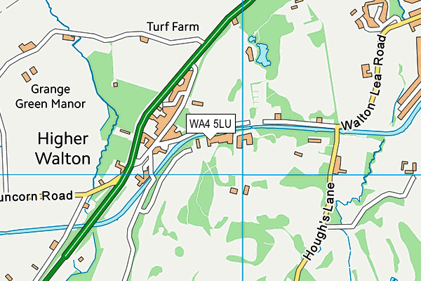 Walton Hall Golf Course map (WA4 5LU) - OS VectorMap District (Ordnance Survey)