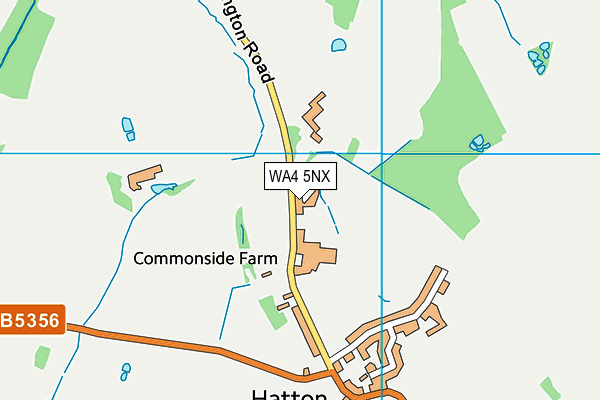 WA4 5NX map - OS VectorMap District (Ordnance Survey)
