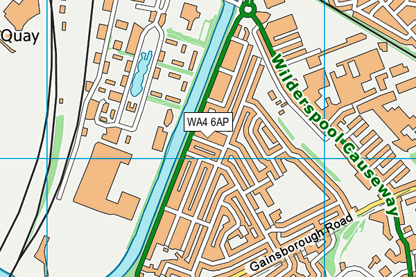 WA4 6AP map - OS VectorMap District (Ordnance Survey)