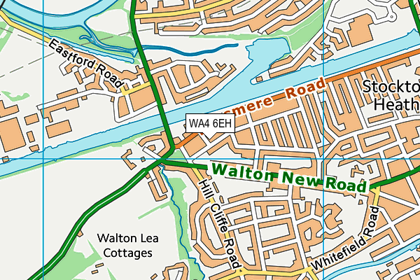 WA4 6EH map - OS VectorMap District (Ordnance Survey)