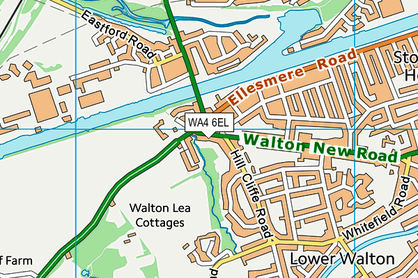 WA4 6EL map - OS VectorMap District (Ordnance Survey)