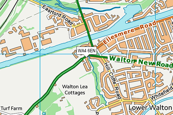 WA4 6EN map - OS VectorMap District (Ordnance Survey)