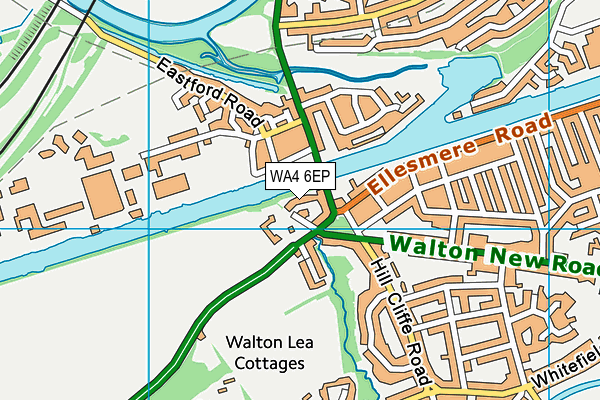 WA4 6EP map - OS VectorMap District (Ordnance Survey)