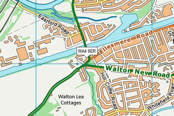 WA4 6ER map - OS VectorMap District (Ordnance Survey)