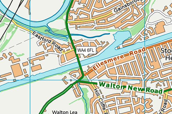 WA4 6FL map - OS VectorMap District (Ordnance Survey)
