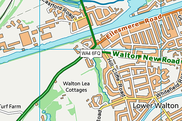 WA4 6FQ map - OS VectorMap District (Ordnance Survey)