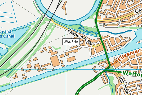 WA4 6HA map - OS VectorMap District (Ordnance Survey)