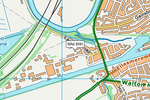 WA4 6HH map - OS VectorMap District (Ordnance Survey)