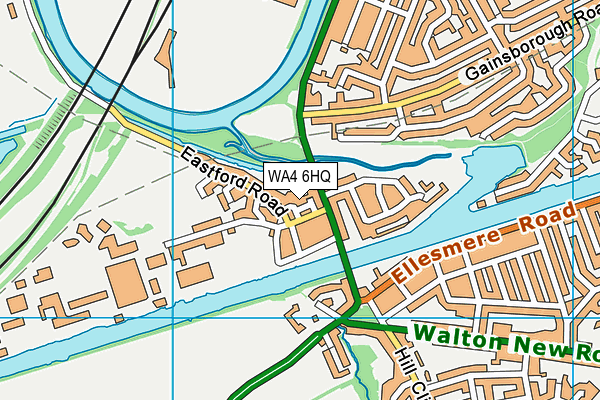 WA4 6HQ map - OS VectorMap District (Ordnance Survey)