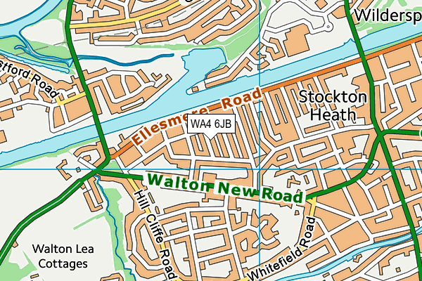 WA4 6JB map - OS VectorMap District (Ordnance Survey)