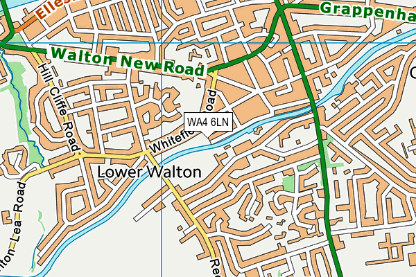 WA4 6LN map - OS VectorMap District (Ordnance Survey)
