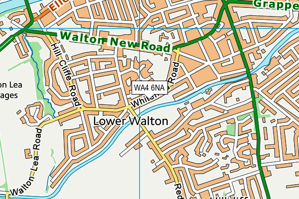 WA4 6NA map - OS VectorMap District (Ordnance Survey)