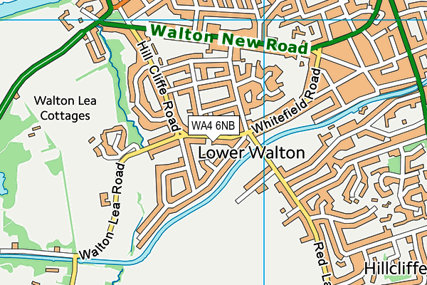 WA4 6NB map - OS VectorMap District (Ordnance Survey)