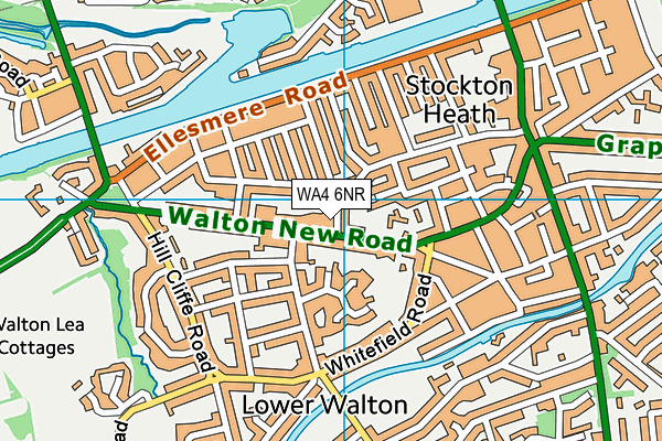 WA4 6NR map - OS VectorMap District (Ordnance Survey)