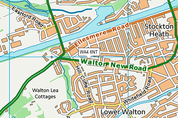 WA4 6NT map - OS VectorMap District (Ordnance Survey)