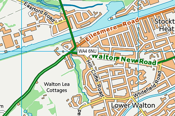 WA4 6NU map - OS VectorMap District (Ordnance Survey)