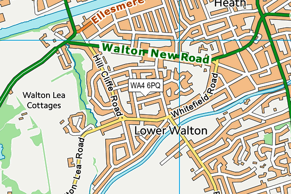 WA4 6PQ map - OS VectorMap District (Ordnance Survey)