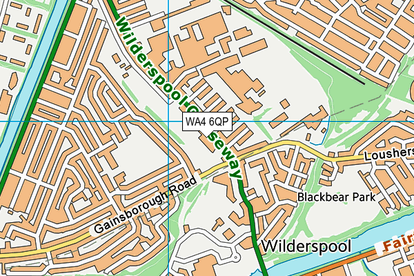 WA4 6QP map - OS VectorMap District (Ordnance Survey)
