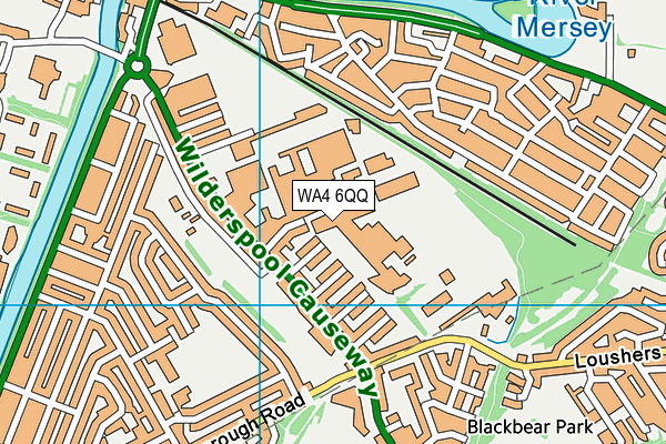 Hook & Jab Warrington map (WA4 6QQ) - OS VectorMap District (Ordnance Survey)
