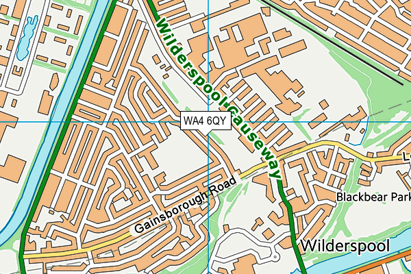 WA4 6QY map - OS VectorMap District (Ordnance Survey)