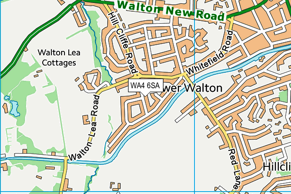 WA4 6SA map - OS VectorMap District (Ordnance Survey)