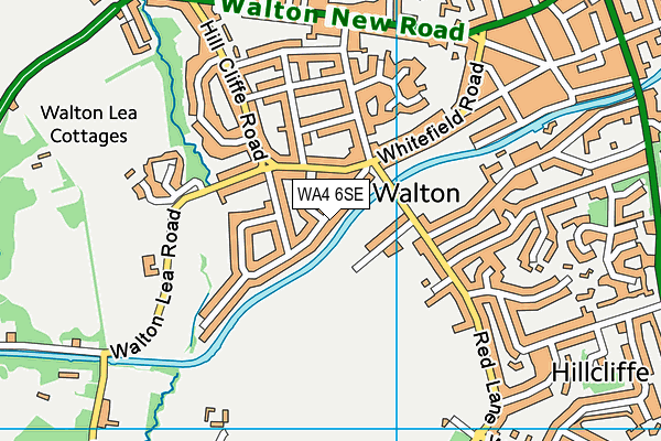 WA4 6SE map - OS VectorMap District (Ordnance Survey)