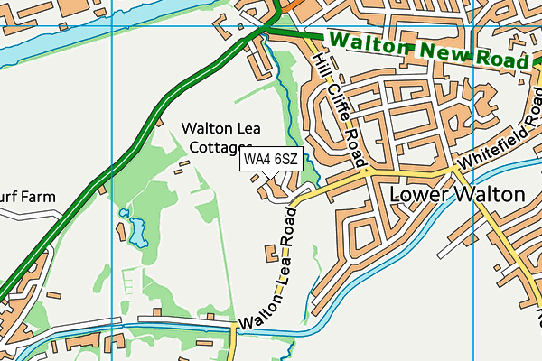 WA4 6SZ map - OS VectorMap District (Ordnance Survey)