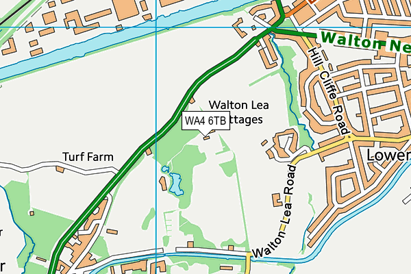 WA4 6TB map - OS VectorMap District (Ordnance Survey)