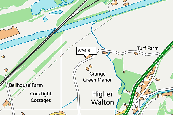 WA4 6TL map - OS VectorMap District (Ordnance Survey)