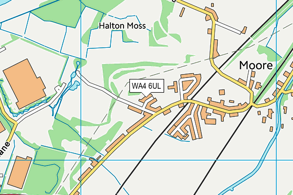 WA4 6UL map - OS VectorMap District (Ordnance Survey)