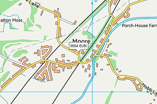 WA4 6UN map - OS VectorMap District (Ordnance Survey)