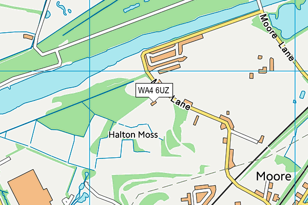 WA4 6UZ map - OS VectorMap District (Ordnance Survey)