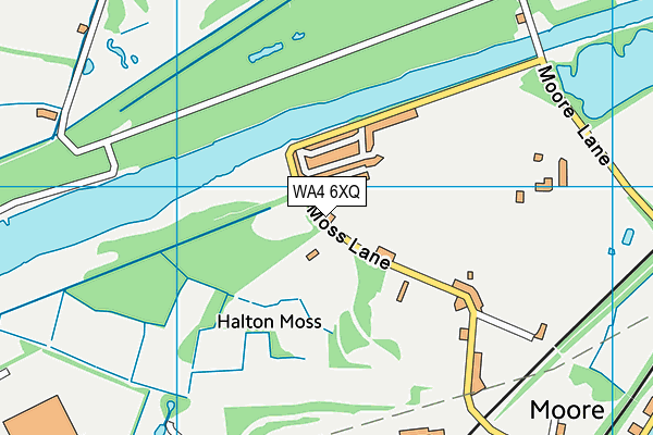 WA4 6XQ map - OS VectorMap District (Ordnance Survey)