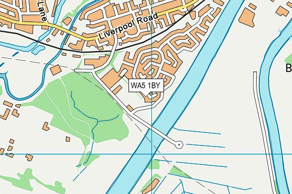 WA5 1BY map - OS VectorMap District (Ordnance Survey)