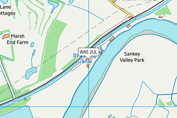WA5 2UL map - OS VectorMap District (Ordnance Survey)