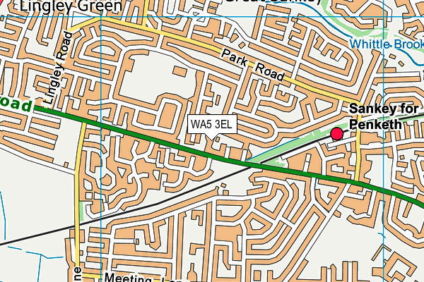 WA5 3EL map - OS VectorMap District (Ordnance Survey)