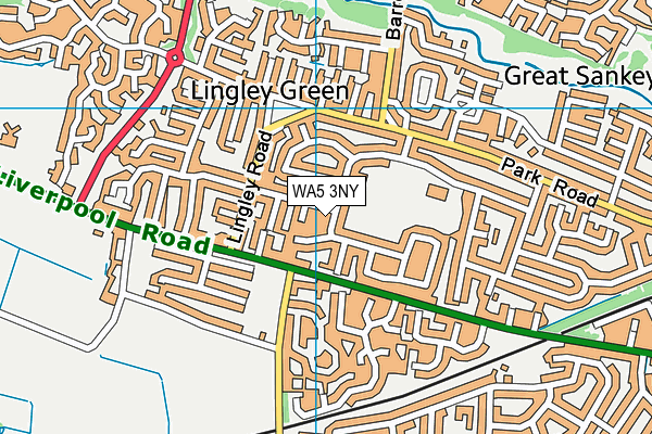 Tim Parry Community Centre map (WA5 3NY) - OS VectorMap District (Ordnance Survey)