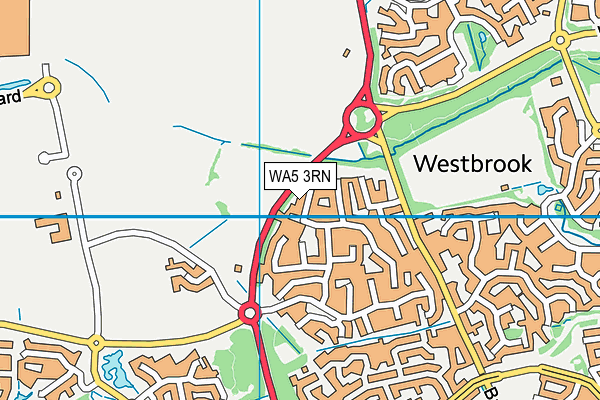 WA5 3RN map - OS VectorMap District (Ordnance Survey)