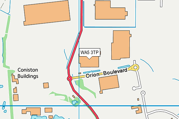 WA5 3TP map - OS VectorMap District (Ordnance Survey)