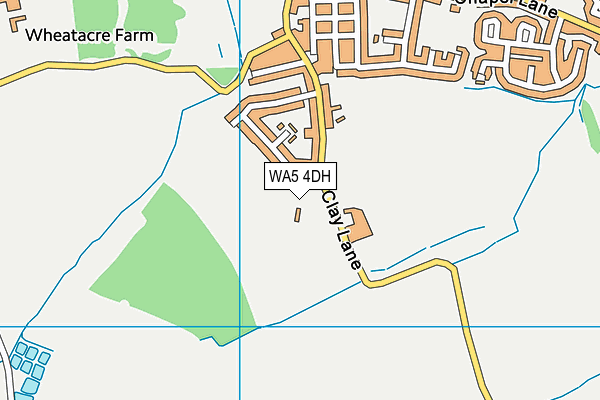 WA5 4DH map - OS VectorMap District (Ordnance Survey)