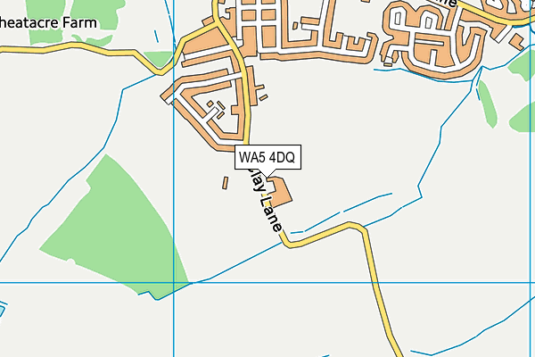 WA5 4DQ map - OS VectorMap District (Ordnance Survey)