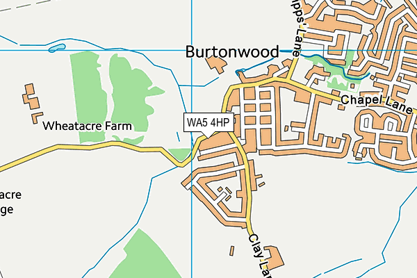 WA5 4HP map - OS VectorMap District (Ordnance Survey)