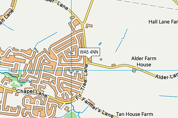 WA5 4NN map - OS VectorMap District (Ordnance Survey)