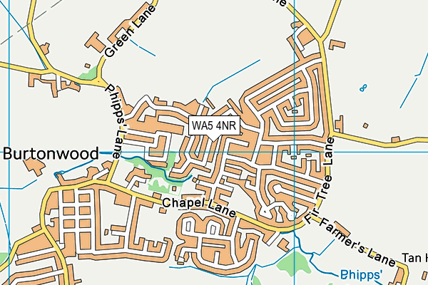 WA5 4NR map - OS VectorMap District (Ordnance Survey)