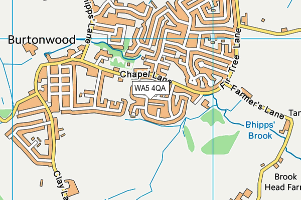 WA5 4QA map - OS VectorMap District (Ordnance Survey)