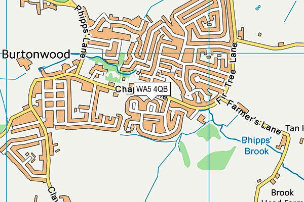 WA5 4QB map - OS VectorMap District (Ordnance Survey)