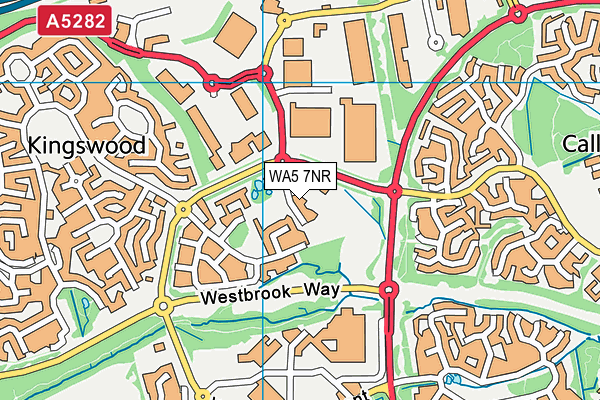 WA5 7NR map - OS VectorMap District (Ordnance Survey)