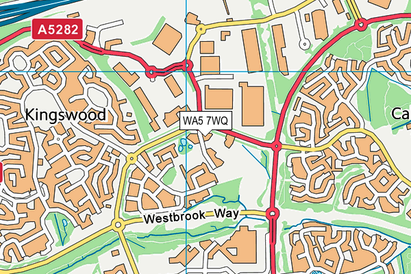 WA5 7WQ map - OS VectorMap District (Ordnance Survey)