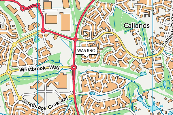 WA5 9RQ map - OS VectorMap District (Ordnance Survey)