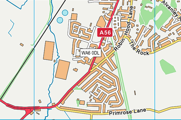 WA6 0DL map - OS VectorMap District (Ordnance Survey)